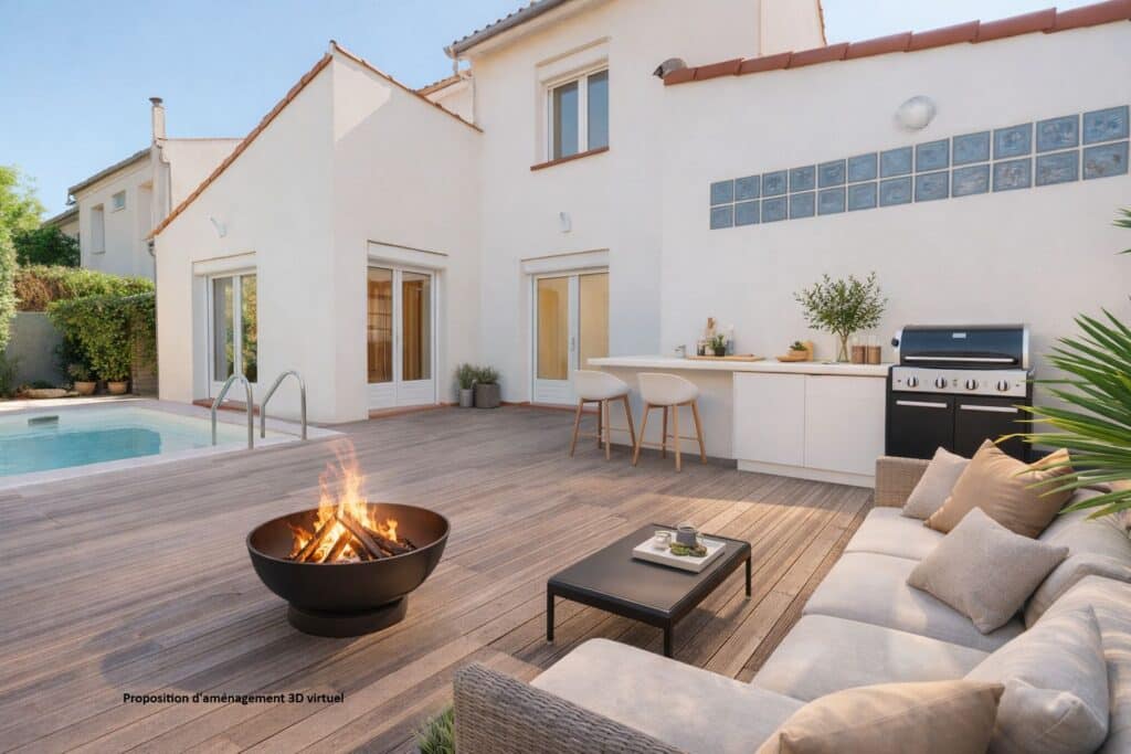 Maison familiale T4/5 avec piscine et grand garage – secteur Croix-Daurade / Roseraie