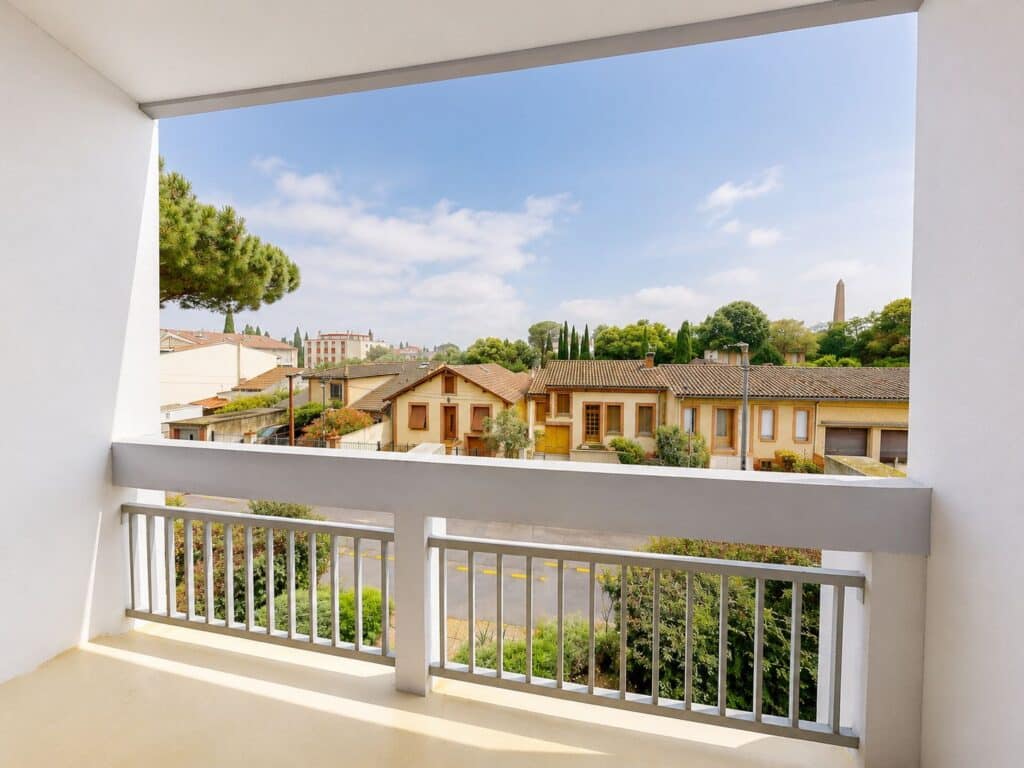 TOULOUSE – T2 TRAVERSANT AVEC DOUBLE BALCON ET CAVE