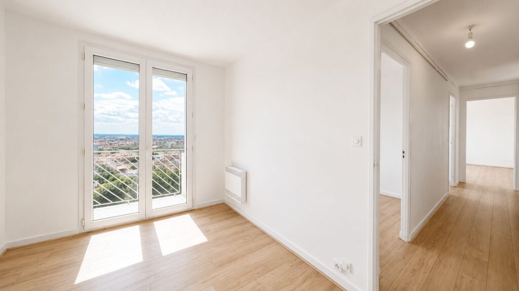Toulouse Guilheméry / Terre Cabade – T3 lumineux en étage élevé avec double balcon sud, cave et stationnement