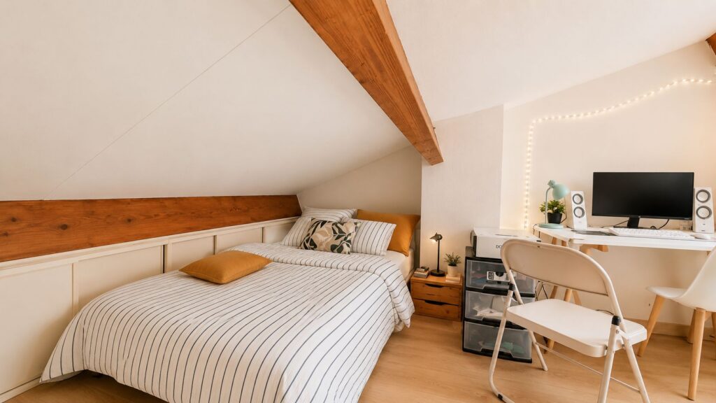 TOULOUSE 31400 Appartement T1 Bis duplex dernier étage avec parking sous-sol